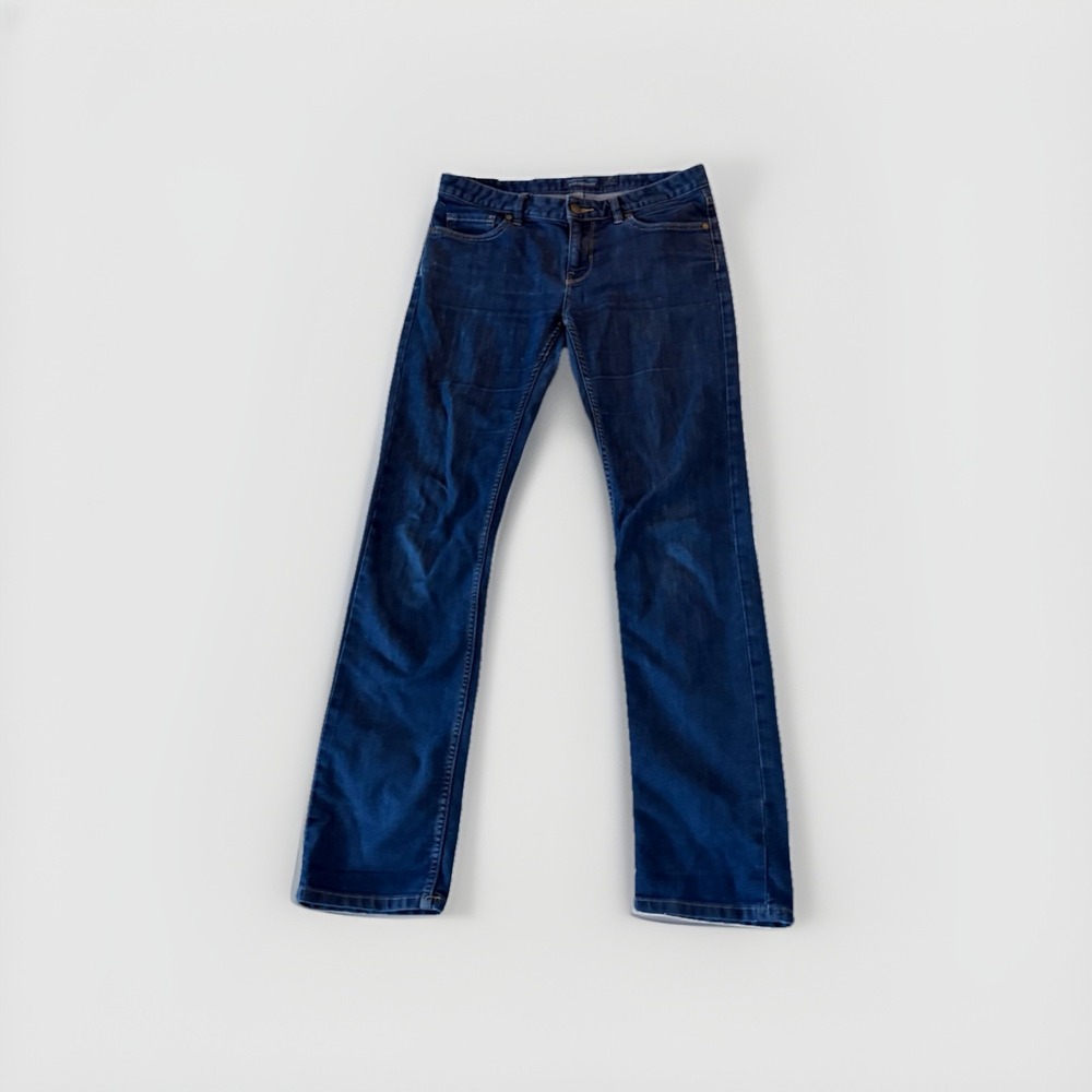 Patagonia Women's Straight‎ Leg Jeans Dark Wash, 8" Rise, Size 28